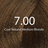Cool natural medium blonde hair color swatch, shade 7.00