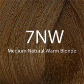 Hair color swatch card, medium natural warm blonde shade