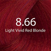 Light vivid red blonde hair color swatch