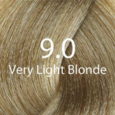 Hair color shade 9.0, Very Light Blonde, light golden
