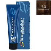 Hair dye tube and box, EaziColor dark golden blonde shade 6.3