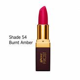 Genny Frost lipstick, Shade 54 Burnt Amber, pink bullet with gold cap