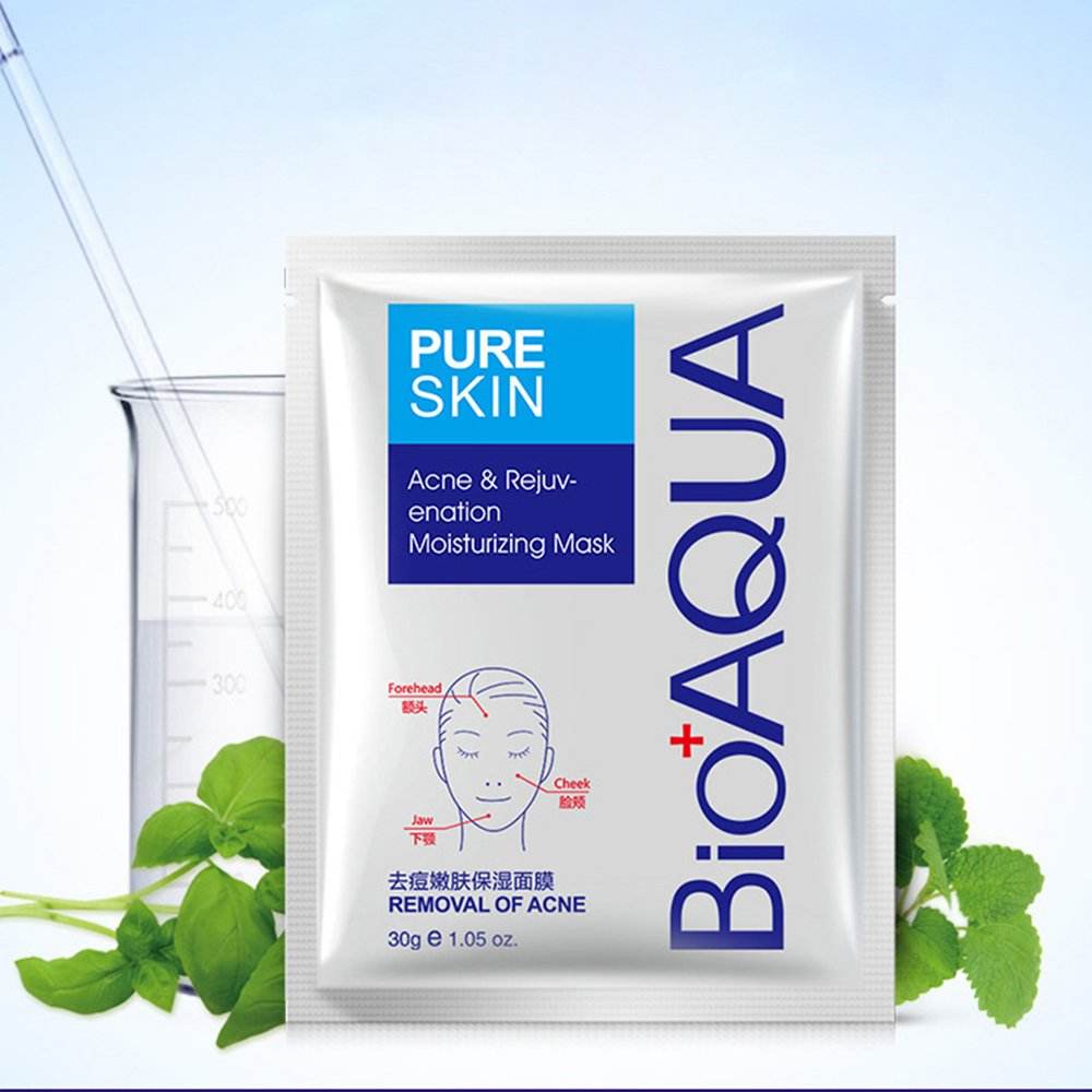 BioAQUA Acne Pure Skin Acne Removal Moisturizing Sheet Mask - YehChez.pk