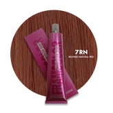 Hair color tube set with cap and label, Blonde Natural Red shade