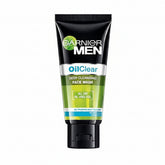 Garnier Men OilClear deep cleansing face wash tube, black and green with flip cap