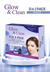 Glow and Clean Beauty Cream, Face Wash, Serums 3 in 1 Pack - YehChez.pk