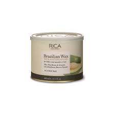 Small Brazilian wax tub with avocado butter, RICA label on lid