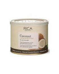 Rica coconut wax jar with plastic lid, beige canister
