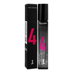 J. 4 Pour Homme fragrance bottle and box, black with pink 4, 10 ml