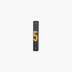Men's fragrance box, black with large yellow 5 on side