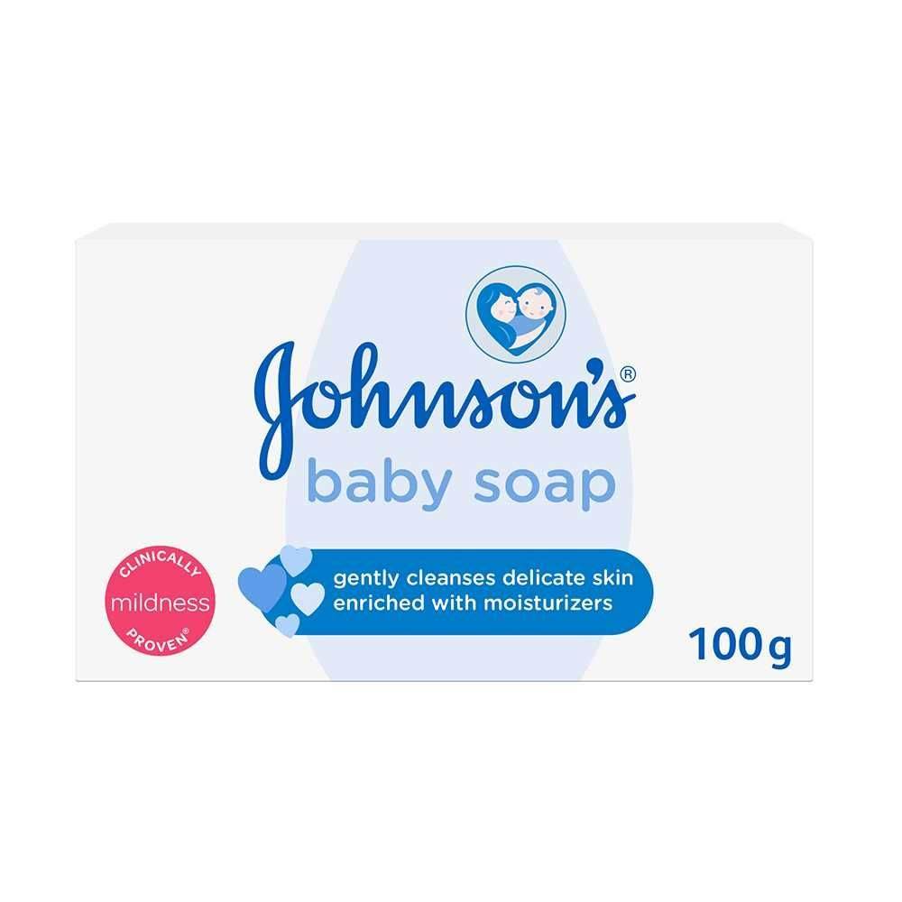 Johnsons baby soap box, 100 g, gentle cleansing and moisturizers