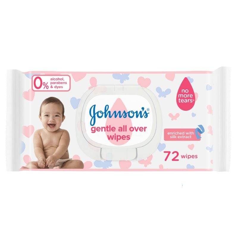Johnsons Baby Wipes 72pcs - YehChez.pk