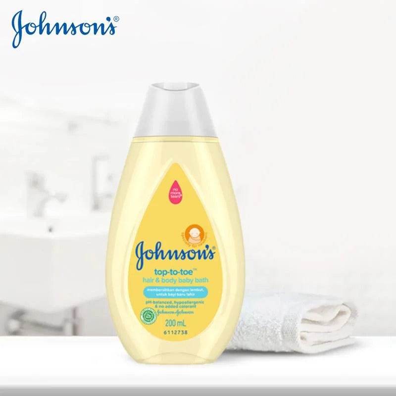 Johnson’s top-to-toe baby bath bottle, pale yellow, 300ml