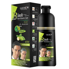 Lichen Hair Color Black Shampoo 400ml - YehChez.pk