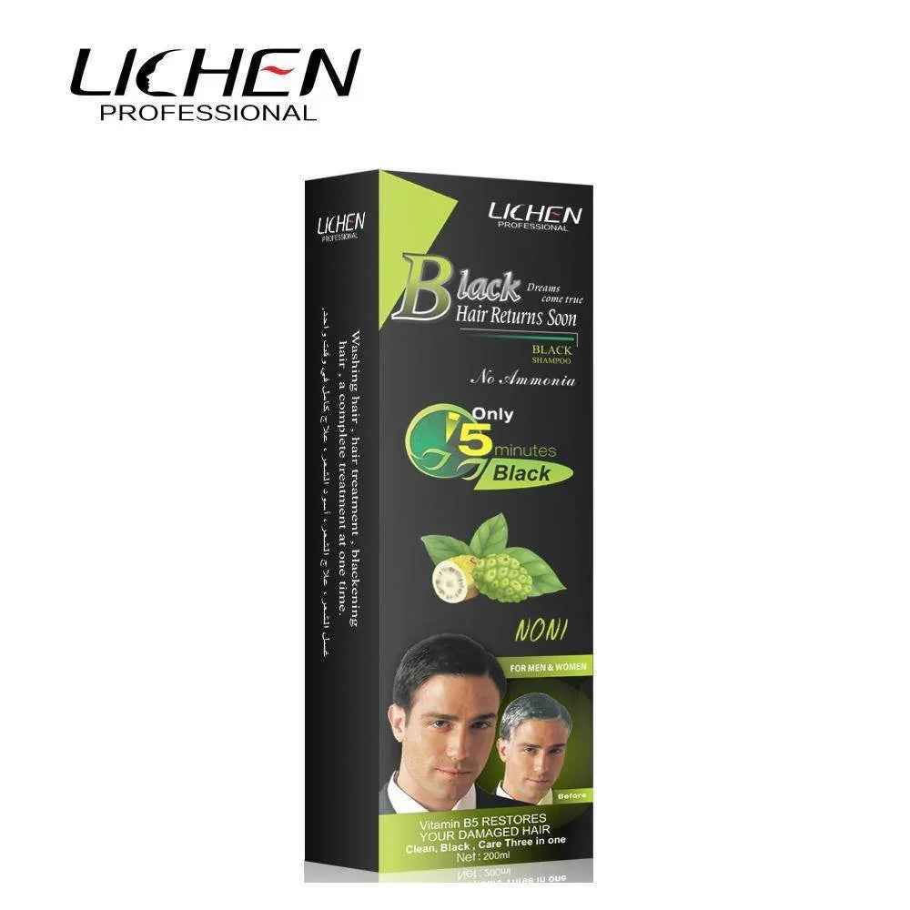 Lichen Professional Black Hair Return Soon Black Shampoo 200ml - YehChez.pk