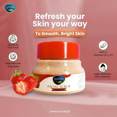 Luvvel Facial Scrub Strawberry 225g - YehChez.pk