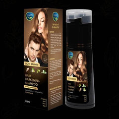 Luvvel Pump Light Brown Hair Color Shampoo 200ml - YehChez.pk