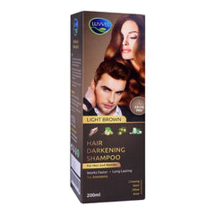 Luvvel Pump Light Brown Hair Color Shampoo 200ml - YehChez.pk