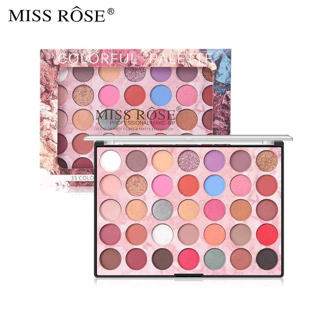 Miss Rose 35 Color High Gloss & Matte EyeShadow 081 - YehChez.pk