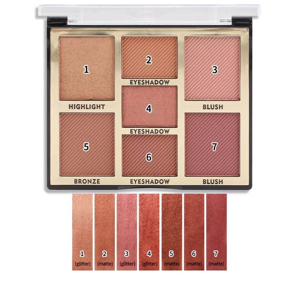 Miss Rose Face Paletter 7 Colors - YehChez.pk