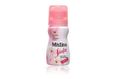 Mistine Sweetfine roll-on deodorant bottle with pink cap