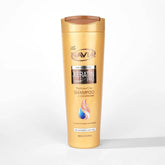 Keratin pro shampoo bottle with conditioner, 400 ml, gold with cap.