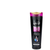 Keratin pro shampoo bottle with purple cap and black front label