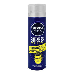 Nivea Men Barber Pro Range Shaving Gel, One Stroke Shave, 200ml - YehChez.pk
