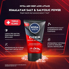 Nivea Men Face Wash Acne Oil Clear 100Gm - YehChez.pk
