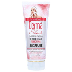 Derma Shine Fairness Facial Black Head Removing Scrub (200gm) - YehChez.pk