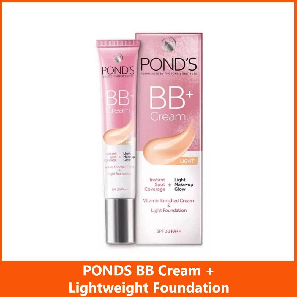 POND'S BB+ Cream tube and outer box, light shade, SPF 30 PA++