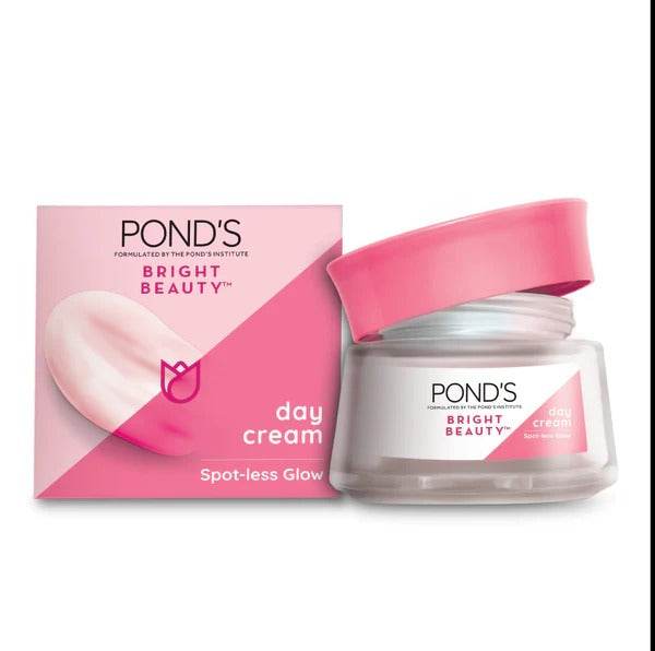 POND'S Bright Beauty day cream jar with pink lid and pink product label, small