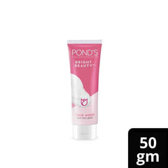 POND'S Bright Beauty face wash tube, pink front label; 50 gm size
