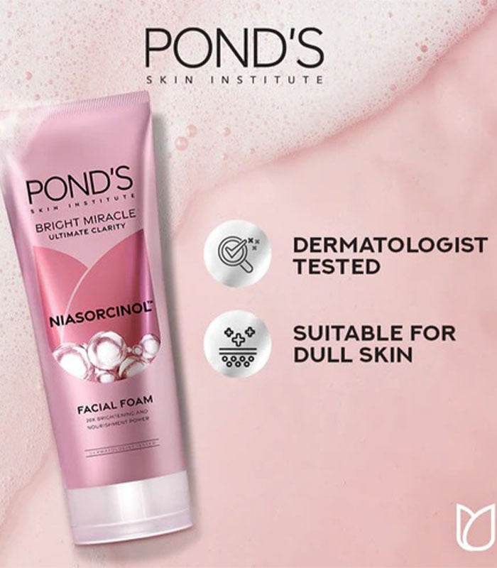 Ponds Face Wash Bright Mircle Niasorcinol 50Gm - YehChez.pk