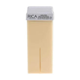 Rica lipowax wax refill cartridge with white cap and beige wax