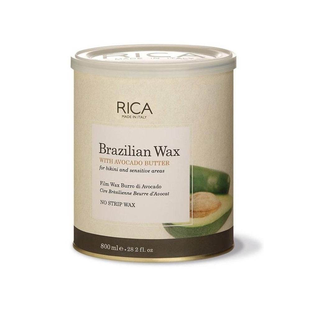 Rica Brazilian wax tub with avocado butter for bikini and sensitive areas, 800 ml