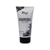 Rivaj Charcoal White face wash tube with black cap