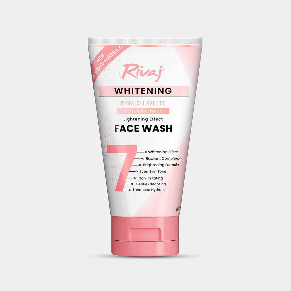 Rivaj Face Wash Whitening Pinkish White 100ml - YehChez.pk