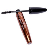 Rivaj double-extended mascara wand and cap, with brown-tan tube