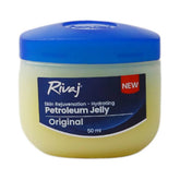 Rivaj Original petroleum jelly jar, blue lid, 50 ml, hydrating skin rejuvenation label