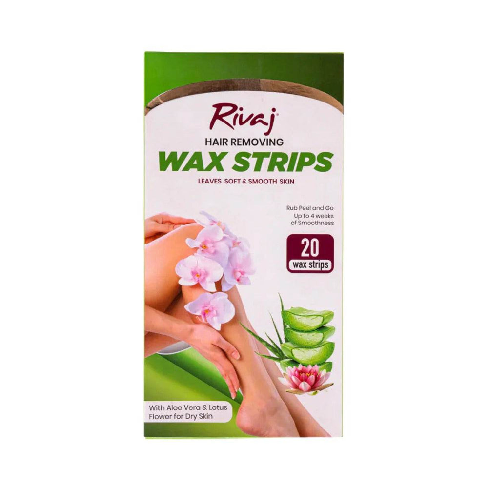 Rivaj Wax Strips Aloe Vera 20Pcs - YehChez.pk