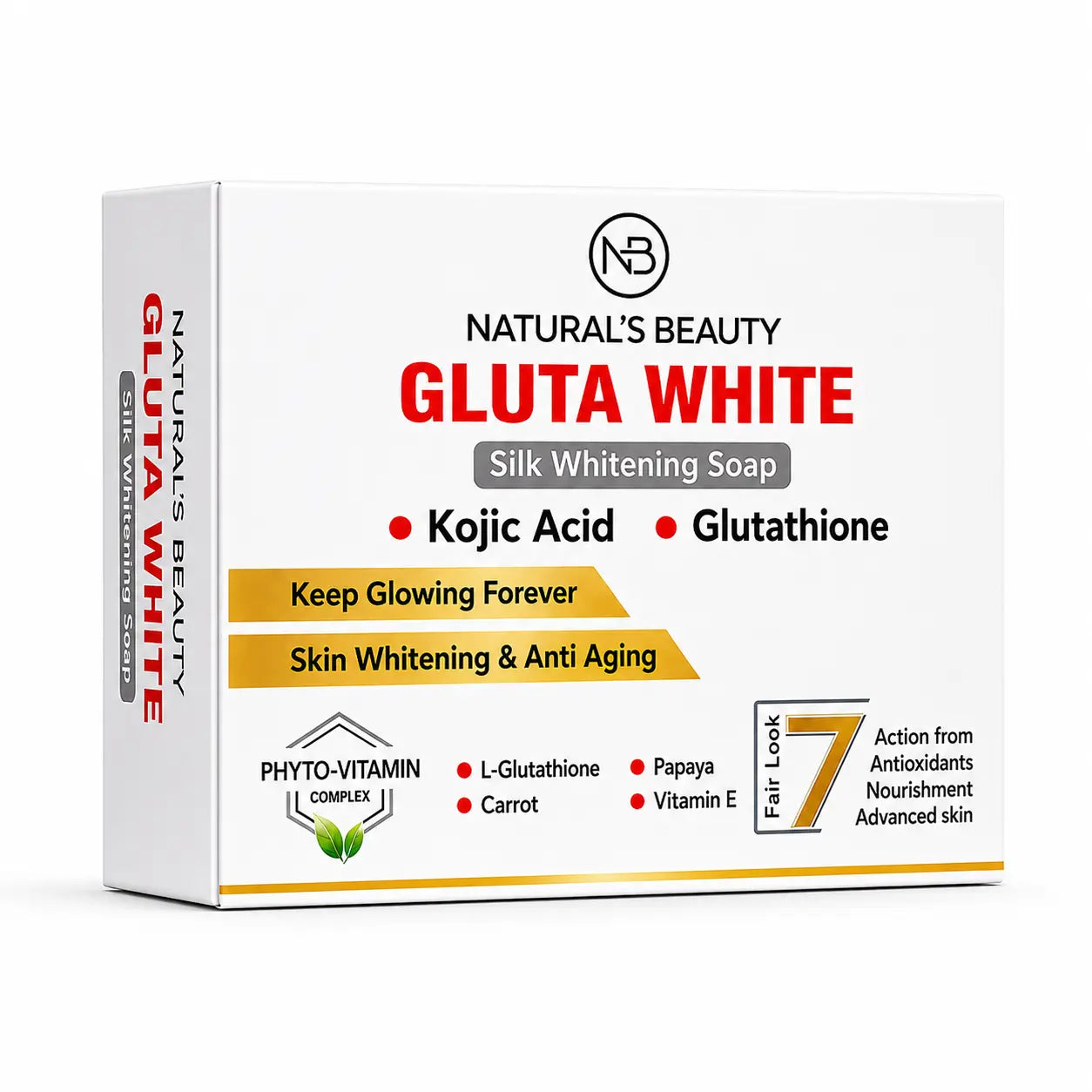 Gluta White Beauty Soap With Kojic Acid & Glutathione