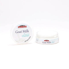 Goat Milk Face Cleanser tub and closed jar, both with label