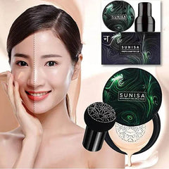 SUNISA Foundation Mushroom Headed Air Cushion BB CC Cream ? Waterproof Moisturizing Air-Permeable Liquid Foundation with Sponge - YehChez.pk