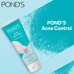Pond’s Acne Control face wash tube, blue and white, 50 g