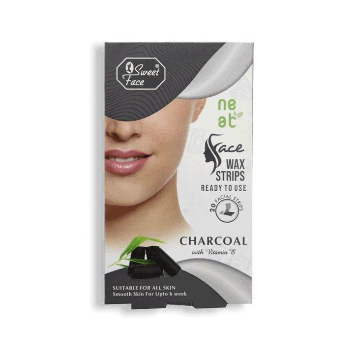 Sweet Face Face Wax Strips Charcoal 20 Pcs - YehChez.pk
