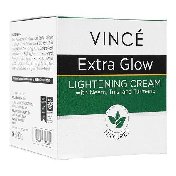Vincé Extra Glow lightening cream box, 40 ml