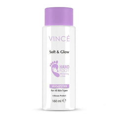 VINCE hand and foot whitening lotion bottle, purple cap, white 160 ml