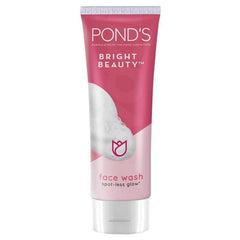 POND'S Bright Beauty face wash tube, pink front label on squeezable bottle