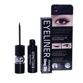 Yaqina along slip eyeliner: black liquid liner with open cap and product box